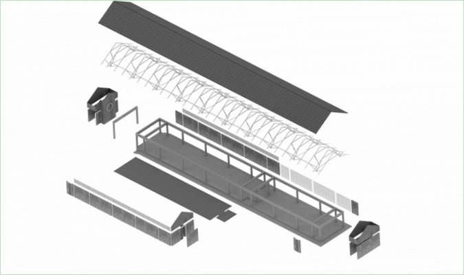Skjematisk designplan for Det Khmereske tempelet