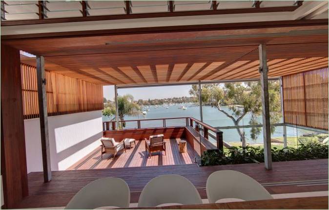 Interiøret i en hytte Med svømmebasseng Tennyson Point Residence I Sydney, Australia