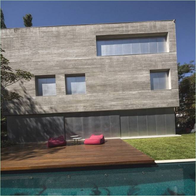 Fasaden Til Et privat hus Casa Cubo
