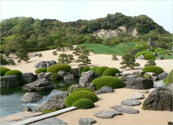 Landskapsdesign Av En Japansk hage