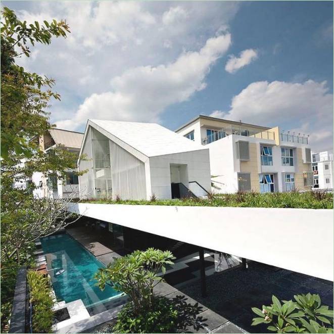 Utsiden Av Park House estate av Formwerkz Architects