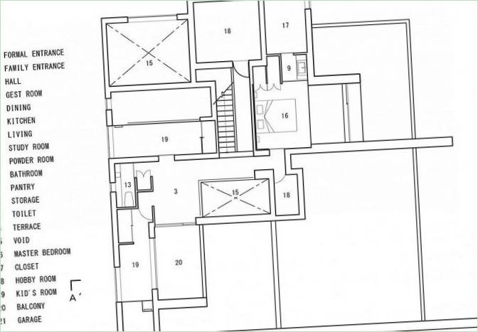 Planlegg diagram Over Stillhetens Hus I Shiga