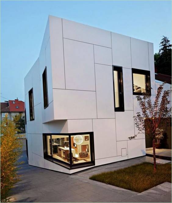 Moderne hus med uvanlig design DVA Arhitekta