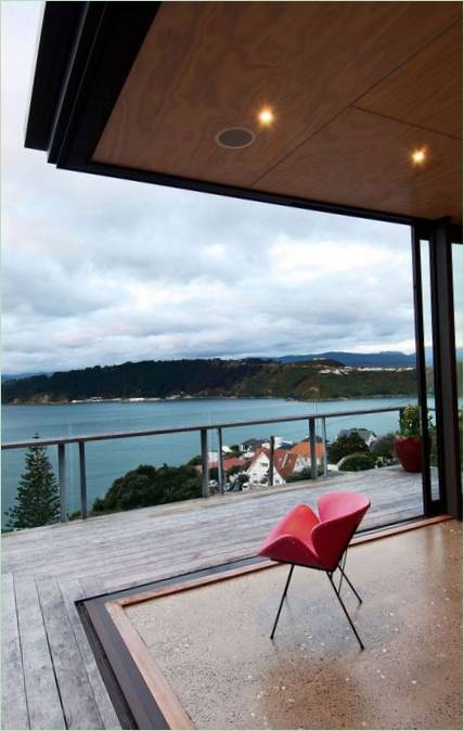 Hataitai Resort Hus på en fjellskråning Av John Mills Architects, New Zealand