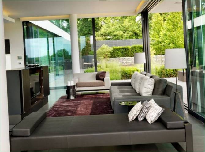 Interiørdesign av stuen Til En Hytte I Berkshire i STORBRITANNIA