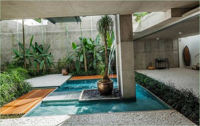 Interiørdesign av en hytte I Sao Paulo