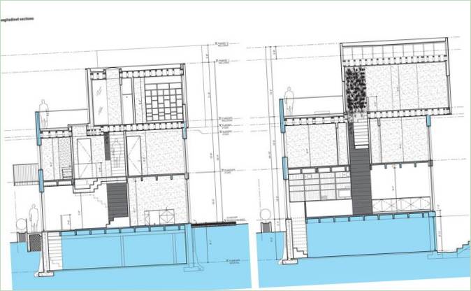 Plan diagram av et privat hus