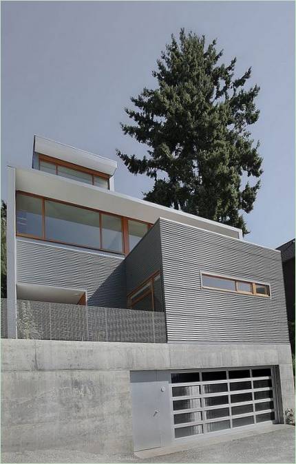 Fasadedesign av en privat bolig