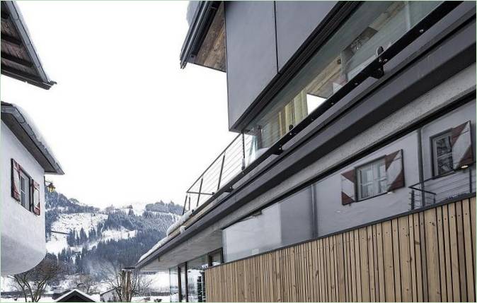 Hus med panoramautsikt Over Alpene