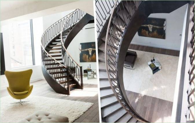 Spiral trapp i penthouse