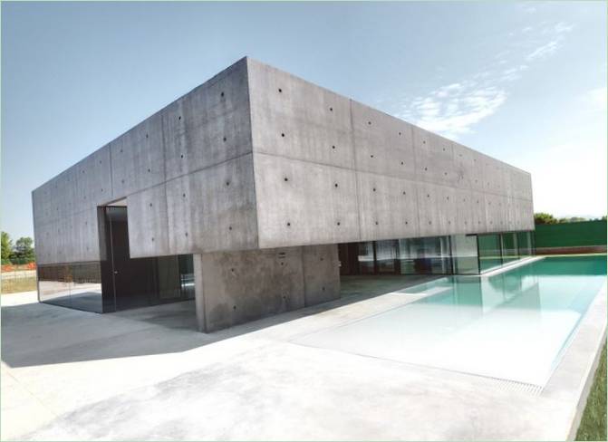 Rektangulært betonghus