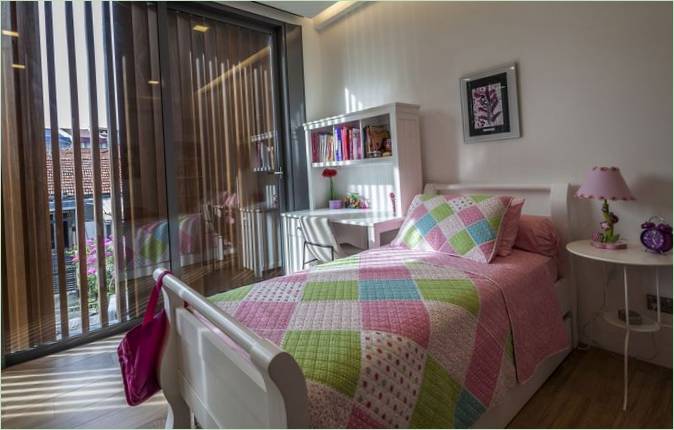 Koselig interiør i et komfortabelt hus I Singapore