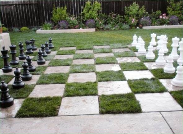 Gazebo design hjemme: et spill av sjakk