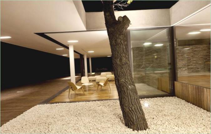 Terrassen til elite mansion PLANE HOUSE I Hellas