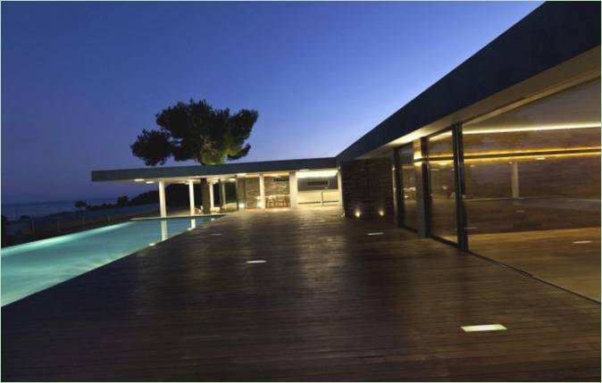 Pool terrasse av elite PLANE HOUSE herskapshus I Hellas