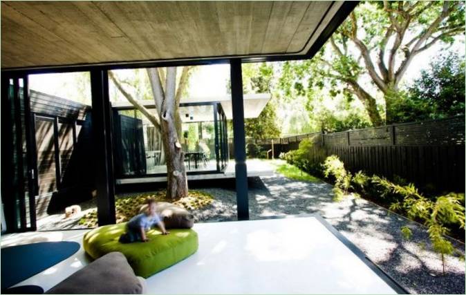 Gårdsplassen til et luksuriøst hus I Melbourne