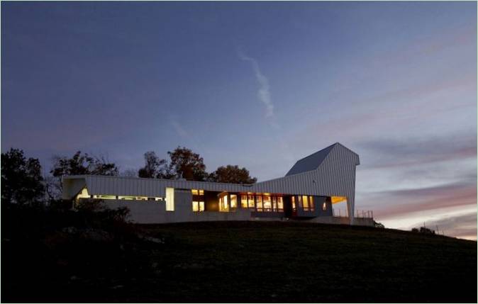 Design Av det fantastiske Round Mountain House I USA